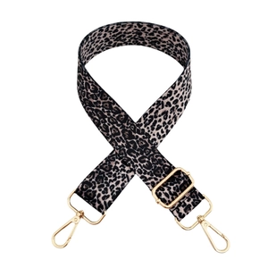 Verstellbarer Schultergurt mit Leopardenmuster und goldenen Haken für Damen-Handtaschen