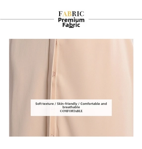 Detail of premium champagne gold satin fabric with elegant matching resin buttons