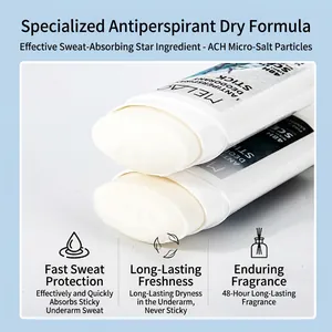 Long-lasting 48H antiperspirant sticks with sandalwood scent for all-day freshness