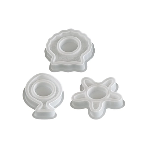 3-piece resin mold set for starfish shell fish shaped candle holders and DIY crafts