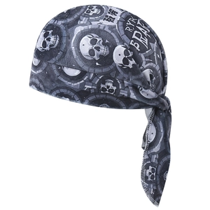 Chapeau de Pirate Imprimé Crâne Bandana de Cyclisme en Extérieur Polyester à Séchage Rapide Protection Solaire Sport pour Hommes Femmes