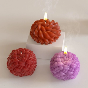Siliconen mallen voor gebreide bal kaarsen en bloemen voor DIY decoratie