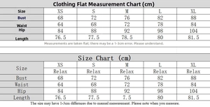 Detailed size chart in centimeters for the sequin backless bodycon party dress
