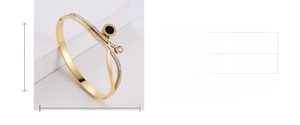 Guide des tailles montrant le diamètre intérieur de 59mm et 51mm du bracelet en titane