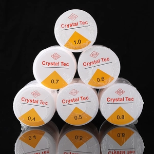 Crystal Tec elastic stretch cord for DIY jewelry bracelets and necklaces in 0.4-1.0mm size