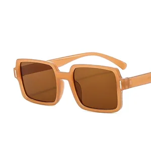 Retro square tortoiseshell sunglasses with dark brown lenses and silver hinge accents
