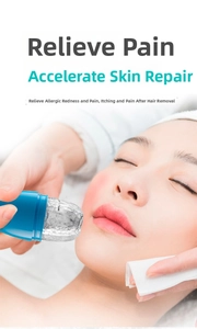 Skincare ice roller for face used to relieve skin pain and speed up tissue repair