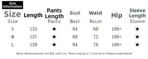 Size chart table for backless slit dress showing bust waist and length in centimeters