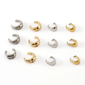 Stainless Steel Pendant Bails Melon Seed Buckles Connectors For DIY Necklace Bracelet Jewelry Making Accessories