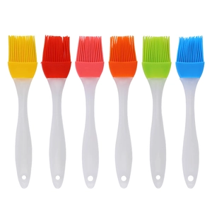 Silicone Basting Brush With PP Plastic Handle Heat Resistant Detachable Oil Pastry Brushes For BBQ Baking Grilling Cooking