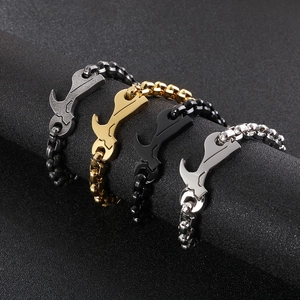 Industrial wrench hammer bracelets in gold, silver, black, and gunmetal finishes