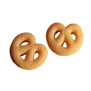 Realistic large resin pretzel charms for DIY phone cases and craft accessories
