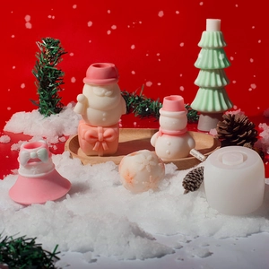 Weihnachten Schneemann und Elch Silikonform Set für festliche DIY Bastelarbeiten