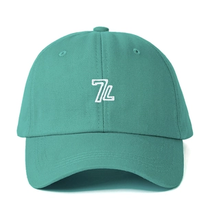 Tiffany blue baseball cap with white 7L embroidery and adjustable strap back