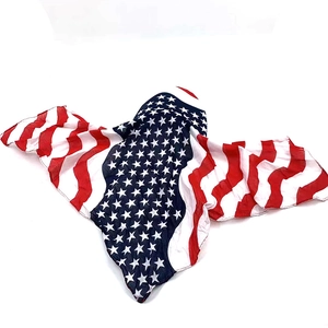 Lightweight baseball cap with American flag print for outdoor sun protection and style