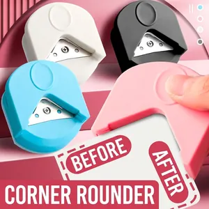 Manual R4 corner rounder punch for paper cards and photos in four assorted colors