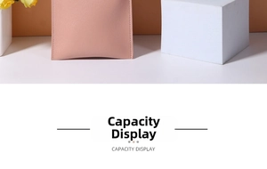 Detailed view of pink pebble leather phone bag texture and precise edge stitching