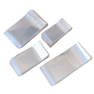Clear OPP packaging bags with hanging holes for jewelry and accessories in four sizes
