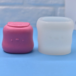 Cartoon bear cheese silicone mold for DIY soap fondant and candles making kit