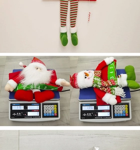 Detailed weight measurement for plush Santa and Snowman Christmas countdown calendar dolls