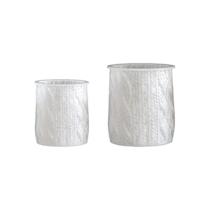 Knitted texture cylindrical silicone molds for DIY Christmas candle and resin crafts