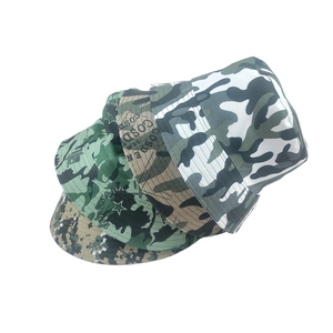 Selection of quick-dry camouflage bucket hats with digital prints for outdoor sun protection