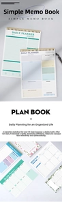 Close-up of A5 spiral planner pages with daily goals, habit trackers and floral patterns