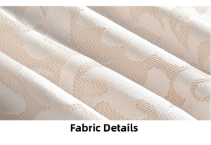 Detail shot of leopard print lace fabric with mesh texture and soft drapery effect
