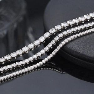 Classic 925 Sterling Silver Tennis Bracelet For Women Unisex Round Cut Zirconia Inlaid Electroplated High Purity Wrist Chain