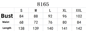 Detailed size chart for African print midi dress with bow neck and 3/4 sleeves