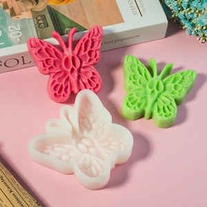 Stampo in silicone a farfalla traslucido per candele fai-da-te e sculture in gesso