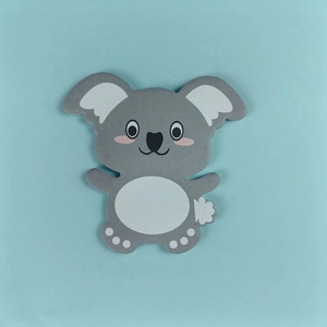 Cute gray koala animal sticky note for desk memo and bullet journal decoration