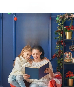 Festive round red wooden Christmas sign with Santa belt design and ho ho ho text