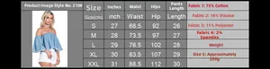 Size guide for women denim shorts showing waist hip and length measurements in cm and inches