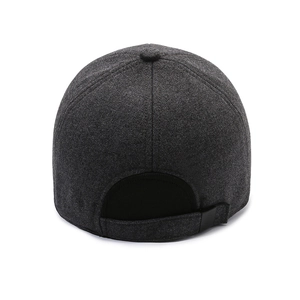Casquette de baseball d'hiver chaude pour hommes avec protège-oreilles et boucle réglable