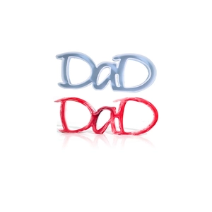 3D DAD Buchstaben Silikonform für DIY Harz Handwerk in Blau und Rot Stilen