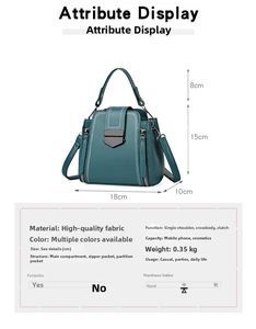 Size chart showing height 15cm and width 18cm for this minimalist soft leather handbag