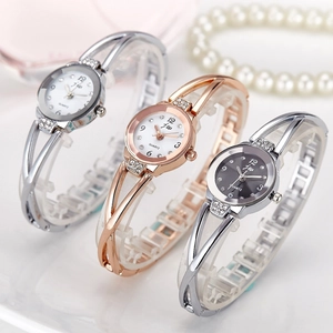 Elegant Jw women's quartz watches with metal link bracelets and crystal accents