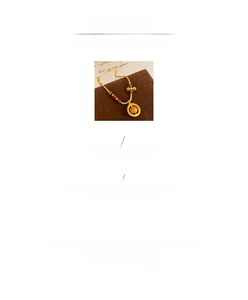 Detail view of gold sand pearl necklace showing dimensions 41.5cm length and 15.1g weight