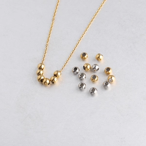 Stainless Steel Round Spacer Beads Loose Smooth Polished DIY Jewelry Making Findings Components