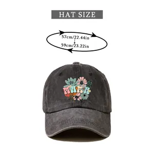 Detailed sizing chart showing baseball cap head circumference from 57cm to 59cm