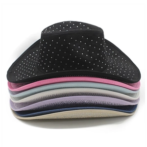 Y2K western cowboy hats in multiple colors featuring shimmering rhinestones decor