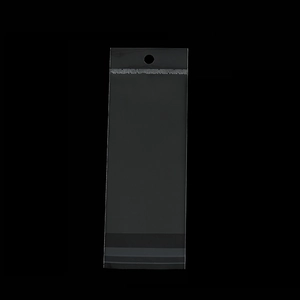 Clear self-adhesive packaging bag with hang hole for jewelry and DIY crafts display