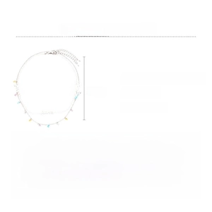 Detailed specs of double-layer titanium steel necklace with crystal butterfly charms