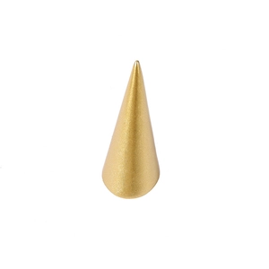 Frosted gold cone resin ring display stand for jewelry storage and counter showcase