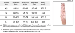 Detailed size chart for halter neck cutout maxi dress with bust and waist measurements