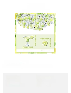 Spécifications de taille pour confettis de table margarita et tranches de citron vert