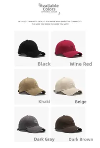 Multiple color options for baseball caps with 3D embroidered R logo on structured cotton