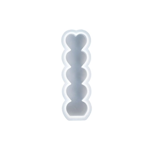 Stampo in silicone a 5 cavità a cuore per candele in resina fai-da-te e artigianato