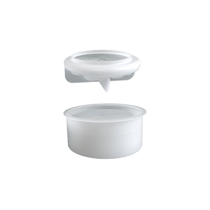White octopus lid candle jar resin mold with funnel-shaped silicone storage container